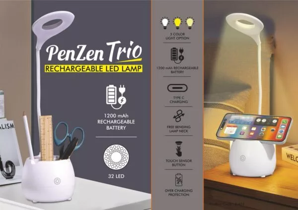 PenZen Trio: Rechargeable LED lamp