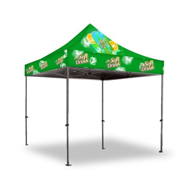 Gazebo 2 x 2m, Dye Sub, Deluxe Steel, Complete