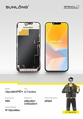 SUNLONG iPhone 13 Pro Max HD+ LCD Screen Replacement 6.7 Inch
