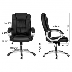 DELI E4524 EXECUTIVE HIGHBACK LEATHER CHAIR
