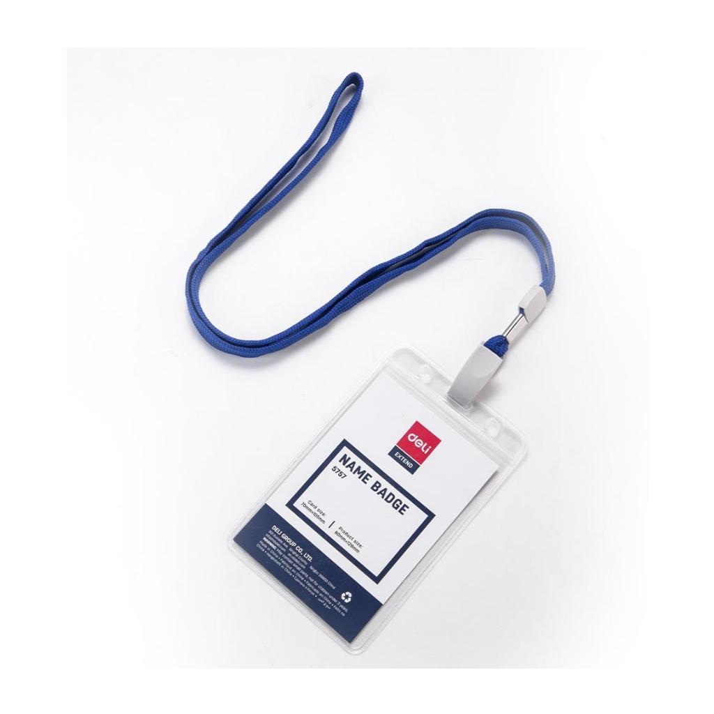 DELI E5757 NAME BADGE VERT.W/LANYARD