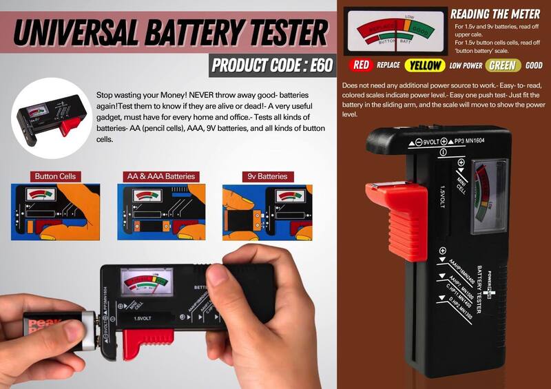 Power Plus universal battery tester