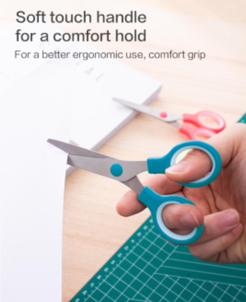 DELI E6007 SCHOOL SCISSOR 5.28" 132MM