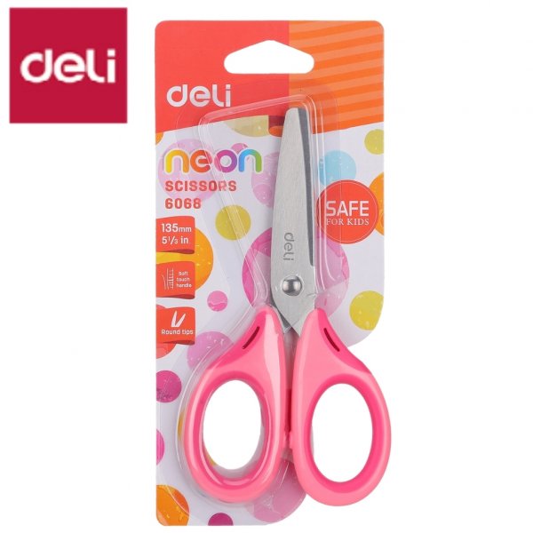 DELI E6068 SOFT GRIPKIDS SCISSORS 5.4"