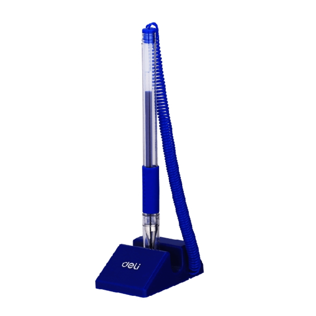 DELI 6791 GEL PEN DESK STAND 0.5MM BLUE