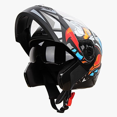 STEELBIRD SBA-7 BIRDIE MATT BLACK/GREY C/V (M)