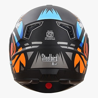 STEELBIRD SBA-7 BIRDIE GLOSSY BLACK/ORANGE C/V (M)