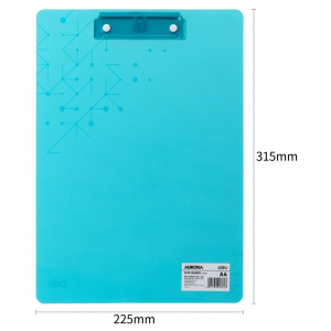 DELI EF75632 A4 PVC CLIPBOARD TRANS.BLUE