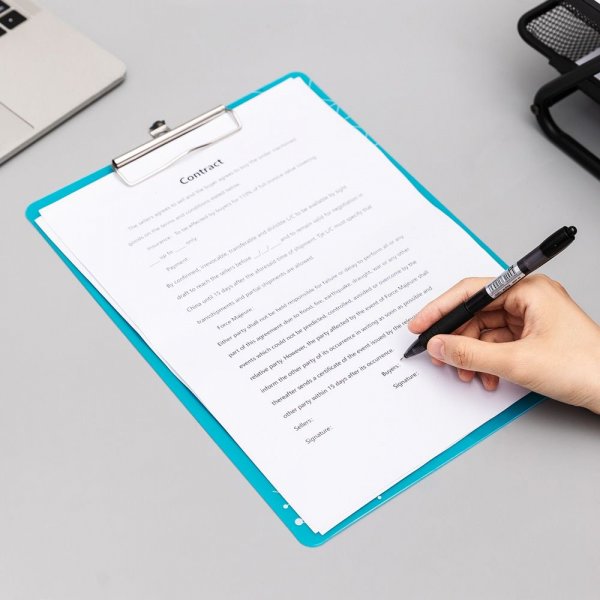 DELI EF75632 A4 PVC CLIPBOARD TRANS.BLUE