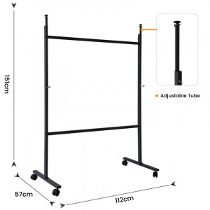 DELI E7870 WHITEBOARD STAND GREY