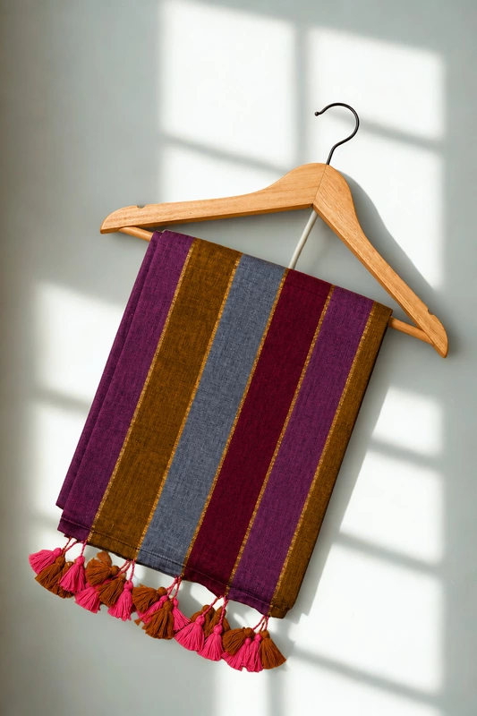 Mul cotton without blouse Multicolour