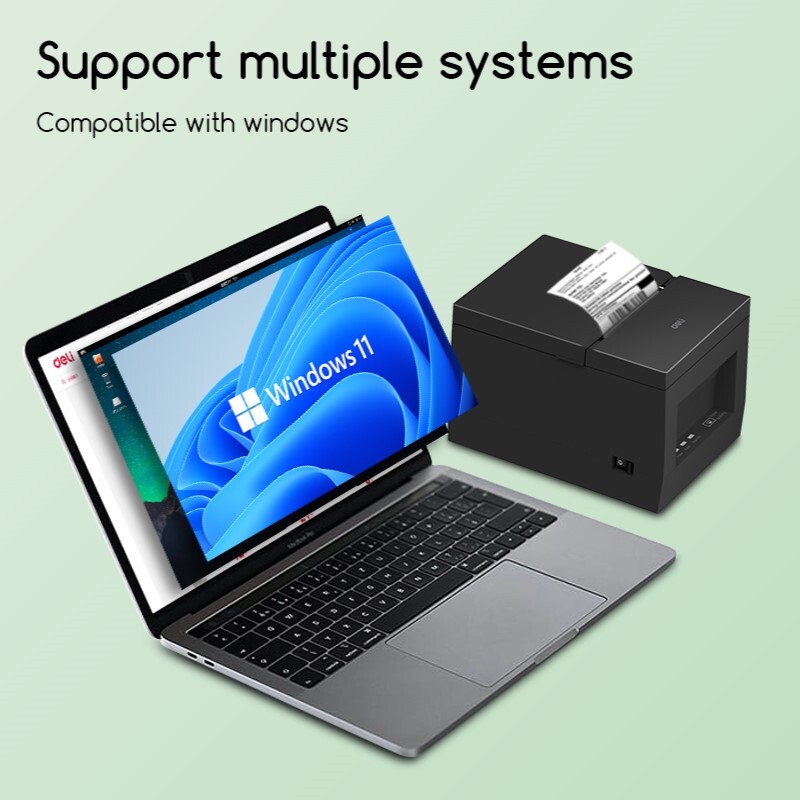 DELI E801PN THERMAL RECEIPT PRINTER 3" PRINTING WIDTH