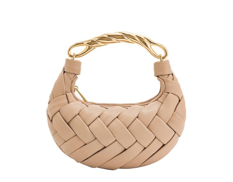 JW PEI Orla weave top handle bag in off white