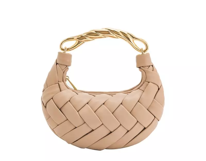 JW PEI Orla weave top handle bag in off white