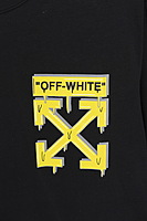 Playera Off-White Flechas Amarillas y Sneaker Gr�fico
