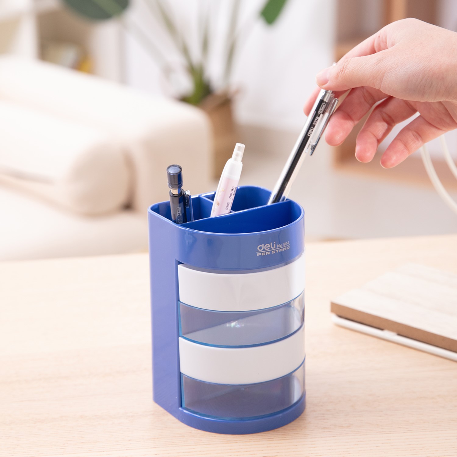 DELI E904 EXECUTIVE DESK ORGANIZER 4D/3C