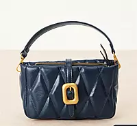 Accessorize chunky quilted crossbody bag  navy blue