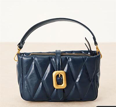 Accessorize chunky quilted crossbody bag  navy blue
