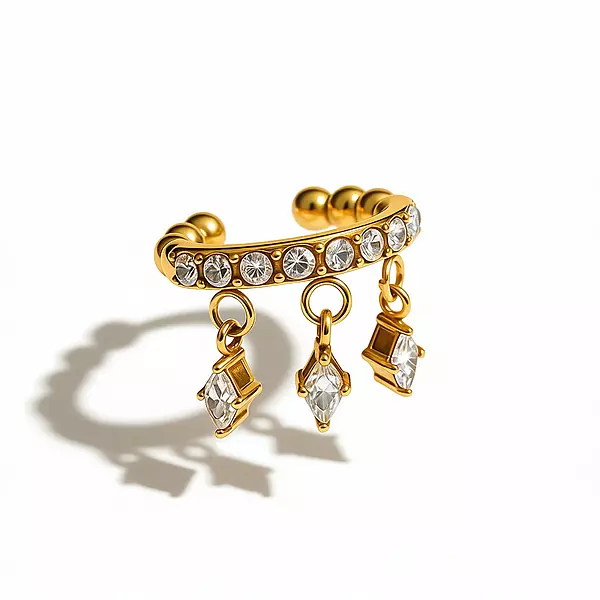 Hanging Diamonds Earcuff