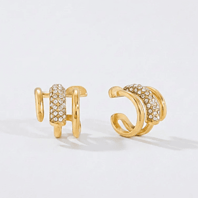 Diamonds Triple Earcuff