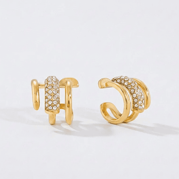 Diamonds Triple Earcuff