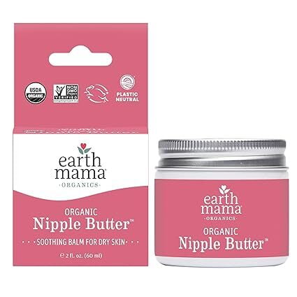 Earth Mama Organic Nipple Butter - Breastfeeding Cream - 2-Fluid Ounce Earth Mama Organic Nipple Butter - Breastfeeding Cream - 2-Fluid Ounce