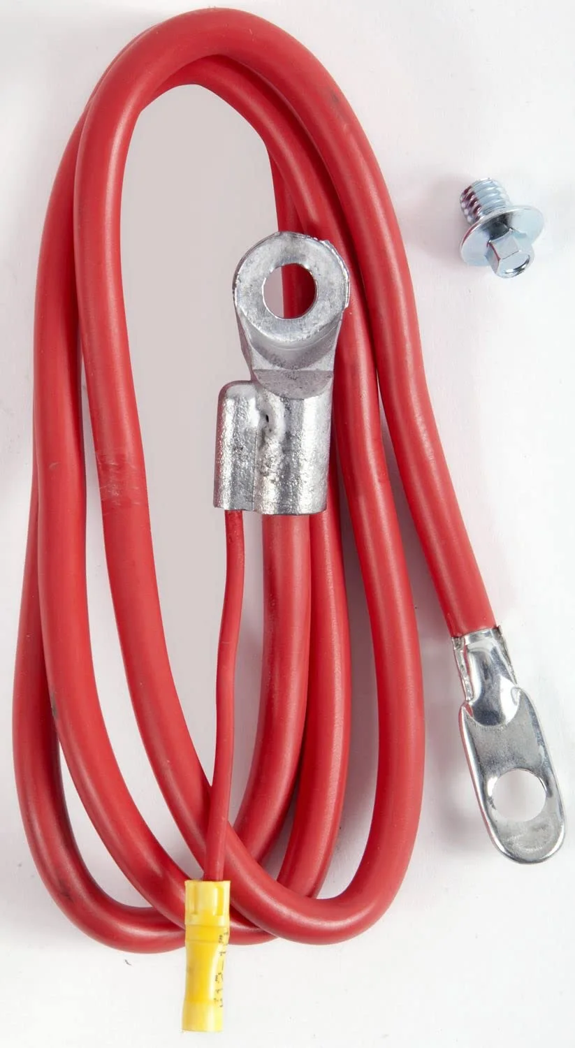 EAST PENN DEKA Battery Cable Side Term - 4 GA. 25" RED W/Lead