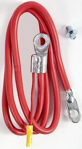 EAST PENN DEKA Battery Cable Side Term - 4 GA. 25" RED W/Lead