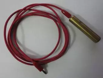 Brass Hand Mass with Banana Plug Cable