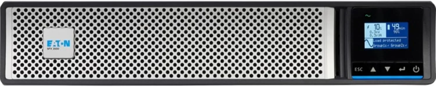 Eaton 5PX G2 1950VA 1950W 120V Line-Interactive UPS - 6 NEMA 5-20R, 1 L5-20R Outlets, Cybersecure Network Card Included, Extended Run, 2U Rack/Tower