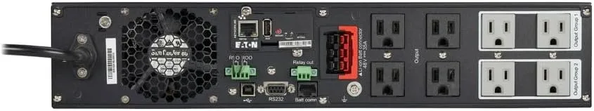 Eaton 9PX1500RT-L 9PX Lithium-ion UPS, 2U, 1500 VA, 1350 W, 5-15P, Outputs: (8) 5-15R, 120V