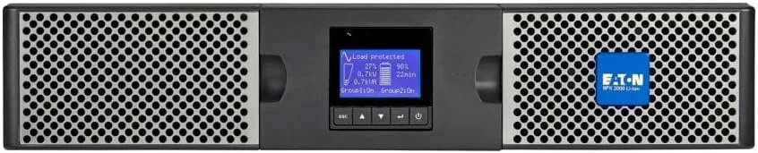 Eaton 9PX1500RT-L 9PX Lithium-ion UPS, 2U, 1500 VA, 1350 W, 5-15P, Outputs: (8) 5-15R, 120V