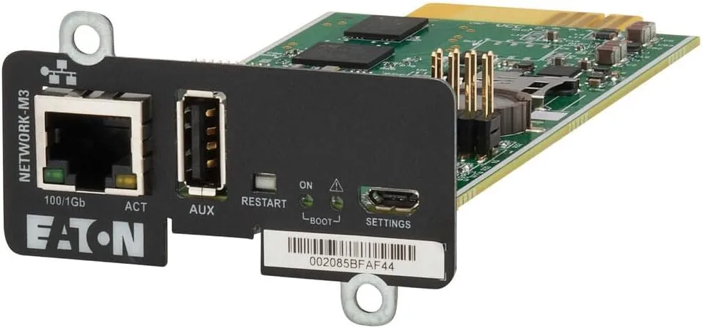 Eaton Cybersecure Gigabit Network-M3 Card for UPS and PDU, UL 2900-1 and IEC 62443-4-2 Certified Network Card