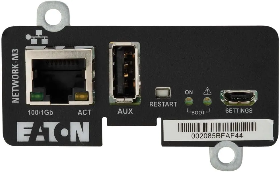 Eaton Cybersecure Gigabit Network-M3 Card for UPS and PDU, UL 2900-1 and IEC 62443-4-2 Certified Network Card