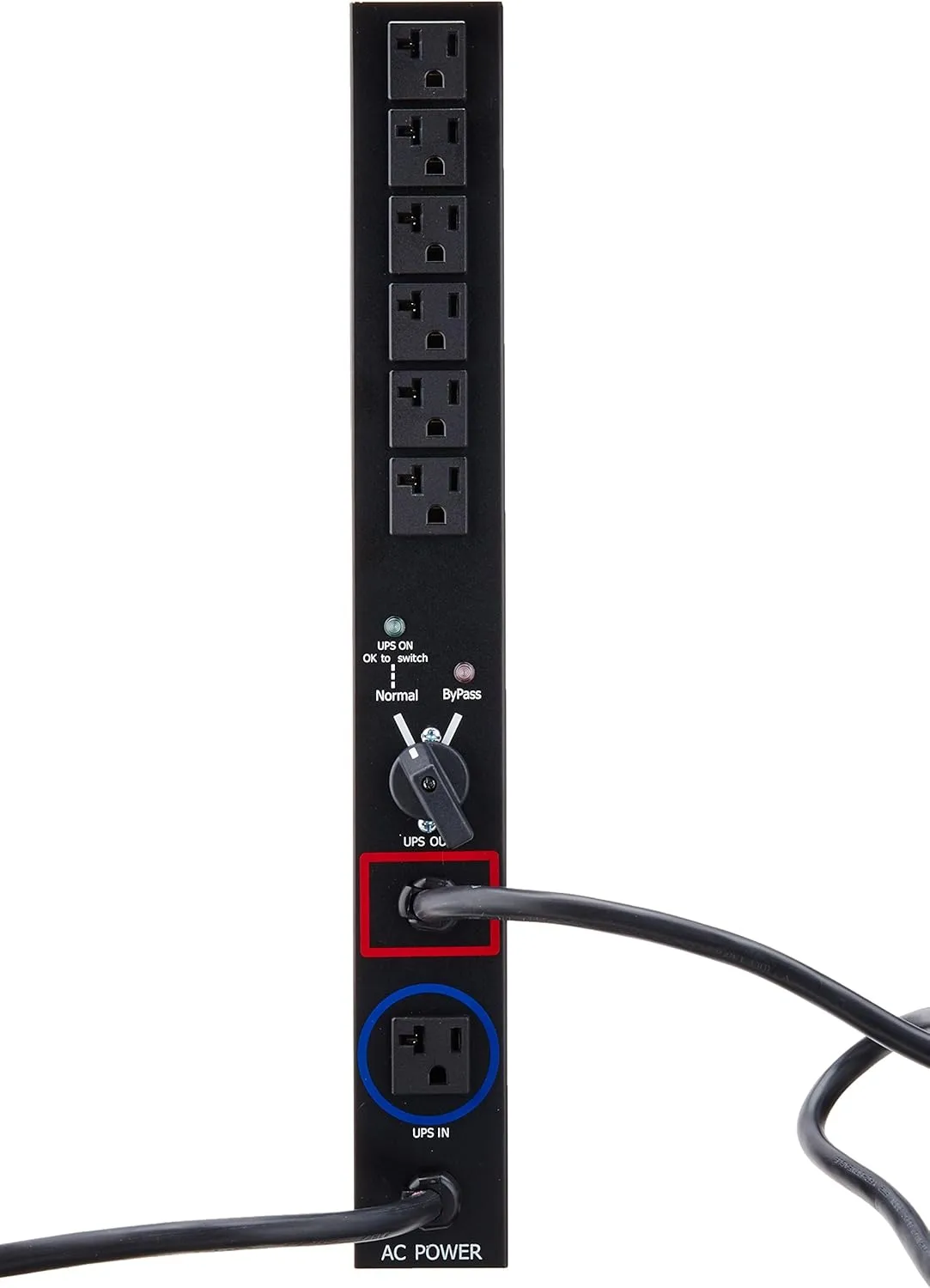 Eaton HotSwap MBP 20 2U PDU, 120V, NEMA 5-20P to (6) 5-20R