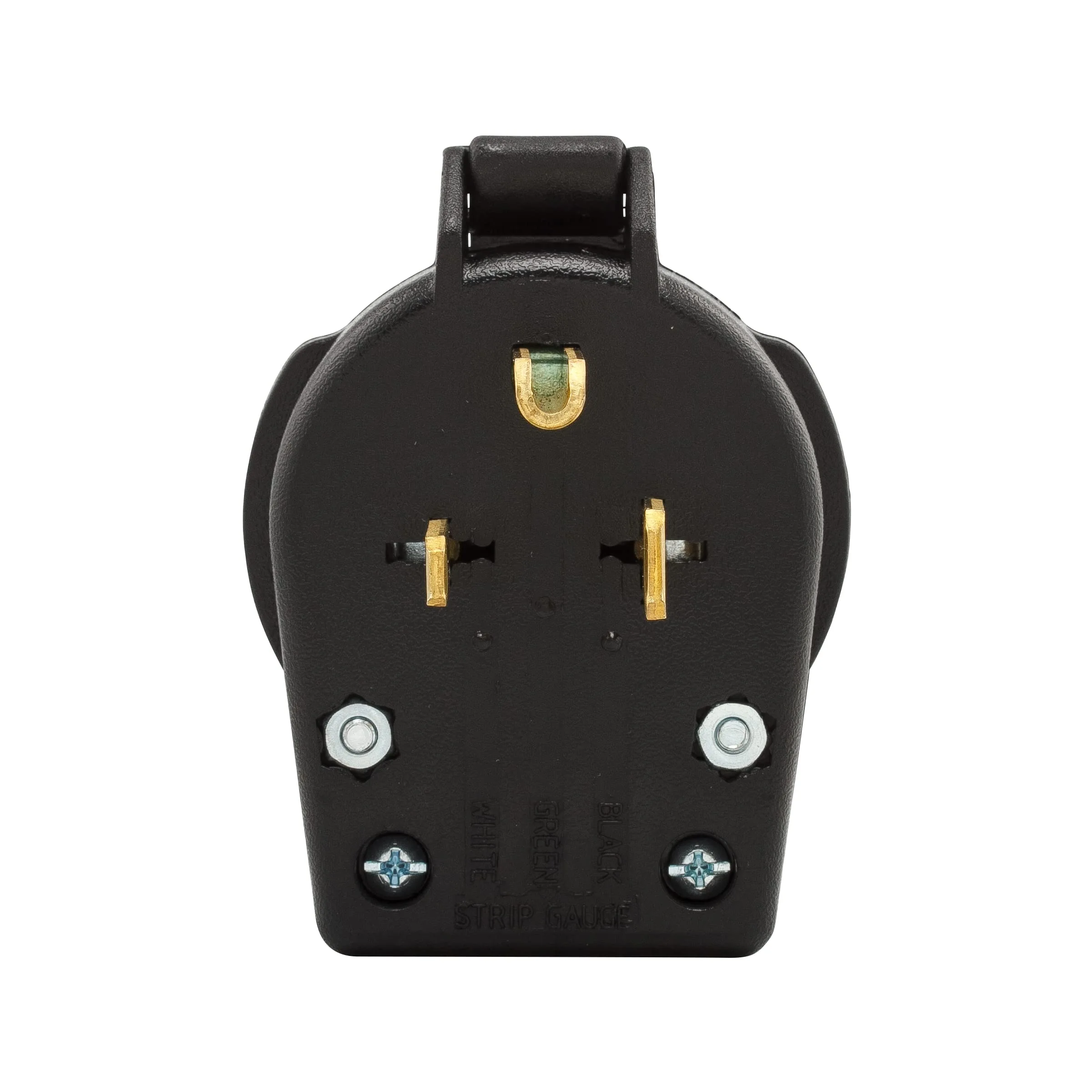 Eaton S42-SP Arrow Hart heavy-duty universal NEMA power plug, Black