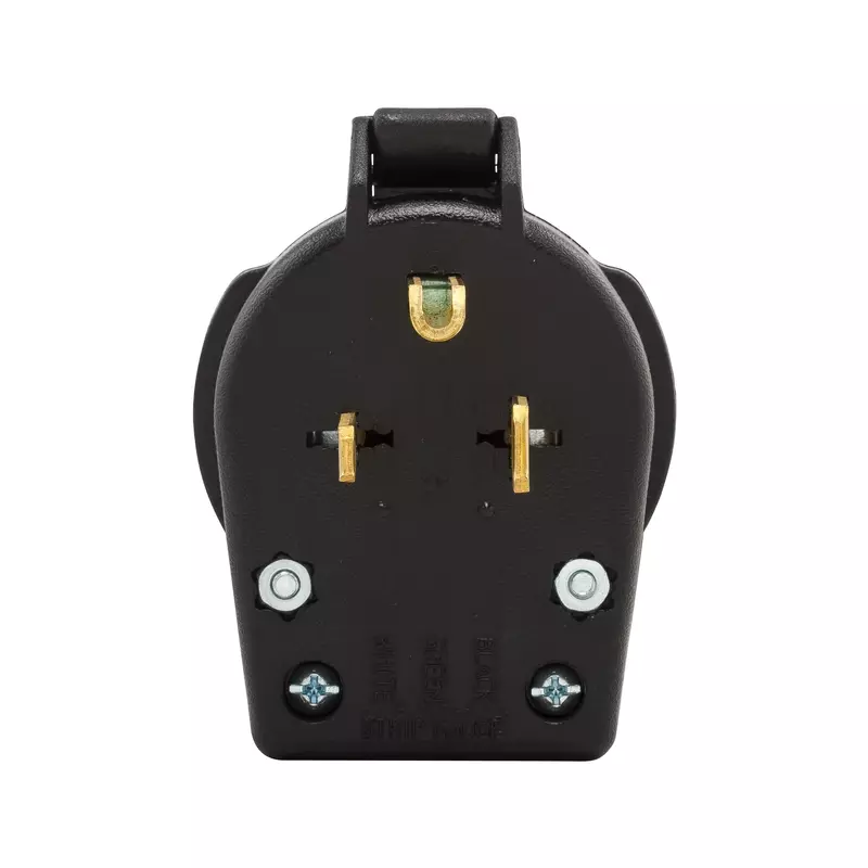 Eaton S42-SP Arrow Hart heavy-duty universal NEMA power plug, Black
