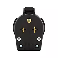 Eaton S42-SP Arrow Hart heavy-duty universal NEMA power plug, Black