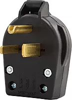 Eaton S42-SP Arrow Hart heavy-duty universal NEMA power plug, Black