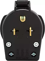 Eaton S42-SP Arrow Hart heavy-duty universal NEMA power plug, Black