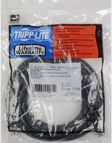 Tripp Lite Cat5e 350MHz Snagless Molded Patch Cable (RJ45 M/M) - Black, 10-ft.(N001-010-BK)