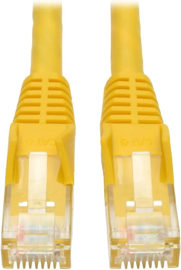 Tripp Lite Cat6 Gigabit Snagless Molded Patch Cable (RJ45 M/M) - Yellow, 7-ft.(N201-007-YW)