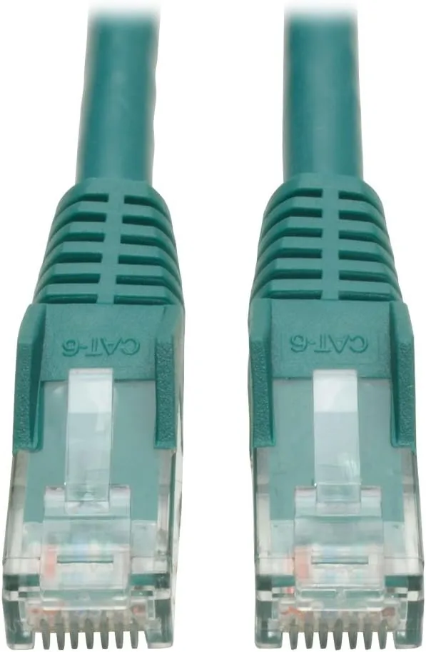 Tripp Lite Cat6 Gigabit Snagless Molded Patch Cable (RJ45 M/M) - Green, 5-ft. (N201-005-GN)