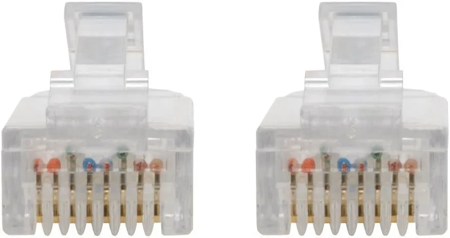 Eaton Tripp Lite Cat6 Gigabit Snagless Molded Slim UTP Patch Cable RJ45 M/M Blue 6in 6' (N201-S6N-BL)