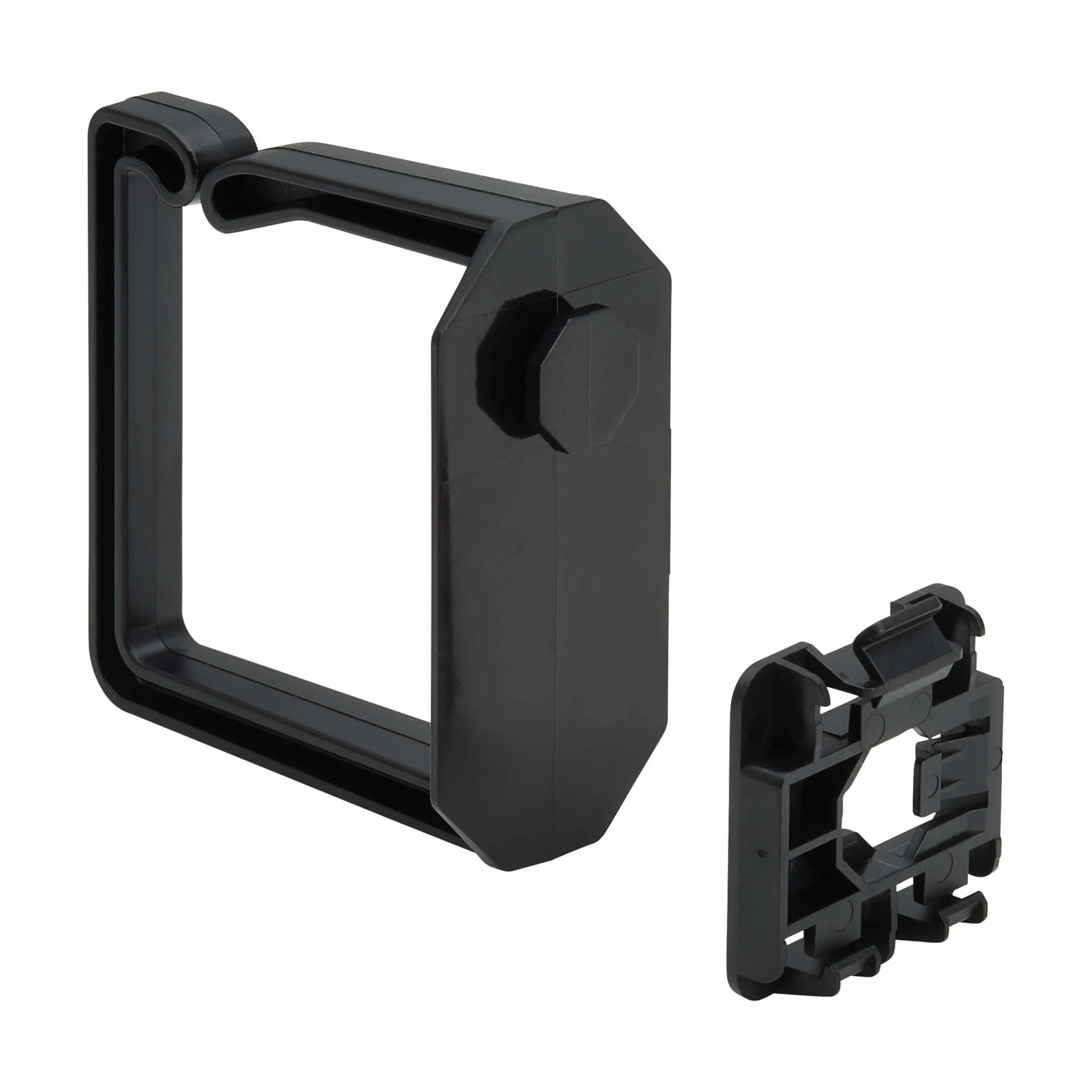 Eaton Tripp Lite Series Cable Management D-Rings for DIN Rails - Multi-Angle, 2U, Black, 2 Pack
