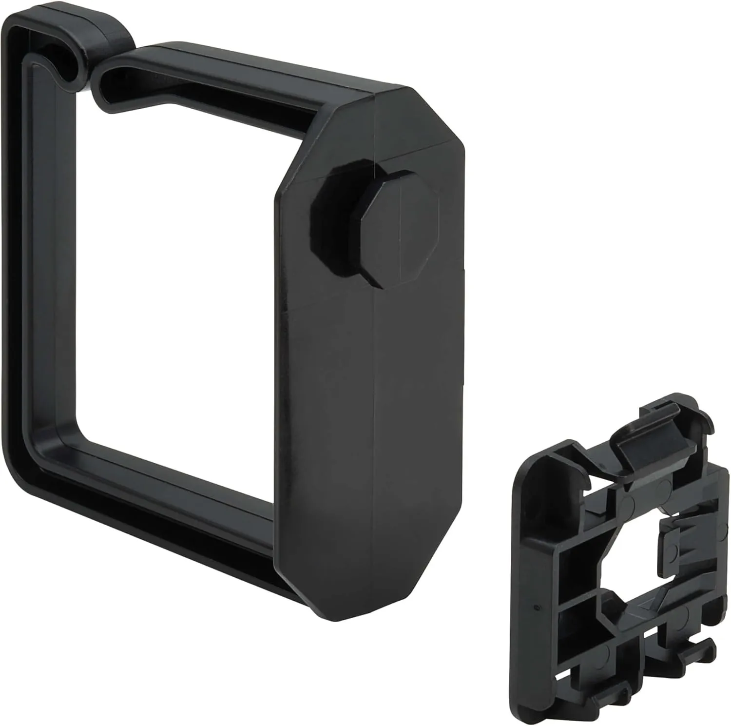 Eaton Tripp Lite Series Cable Management D-Rings for DIN Rails - Multi-Angle, 2U, Black, 2 Pack
