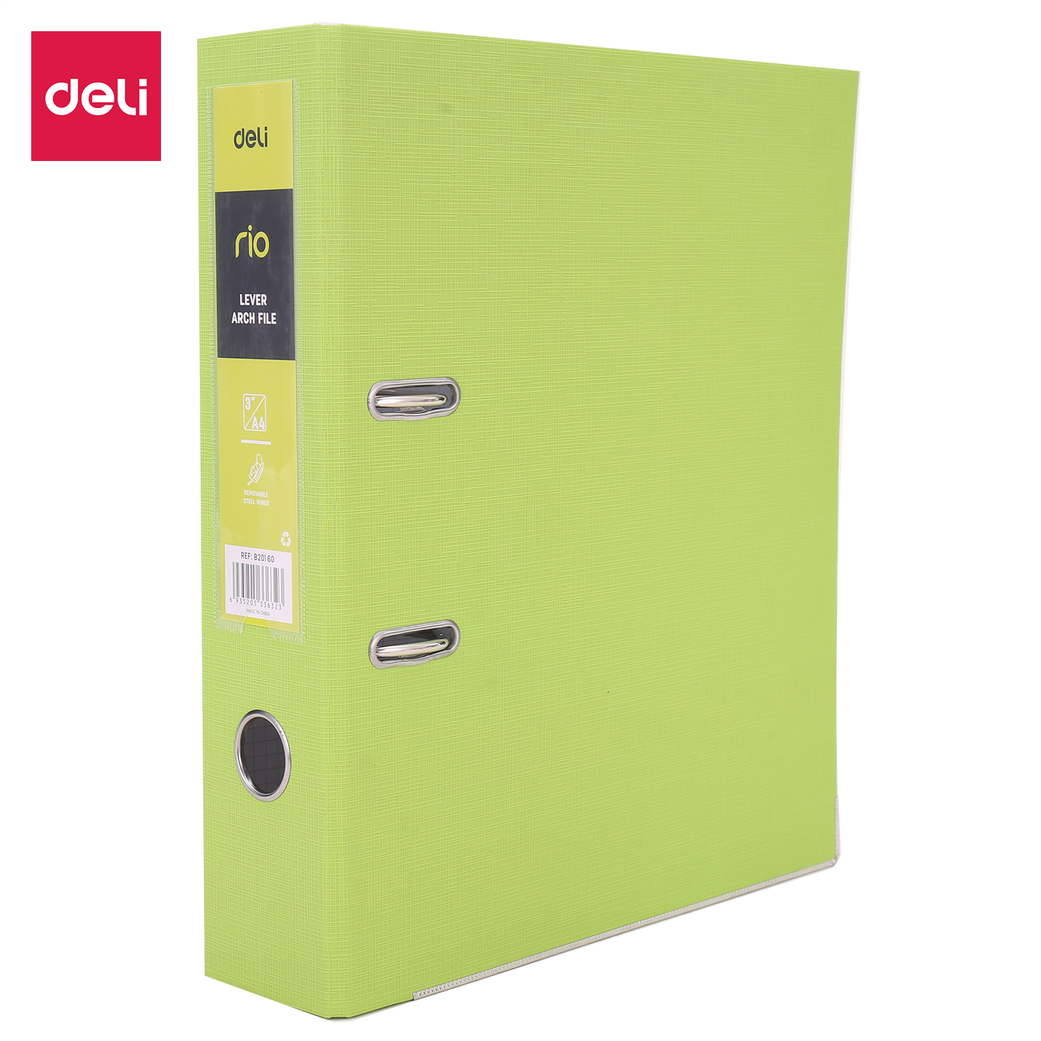 DELI B20160 A4 RIO PVC BOXFILE GREEN