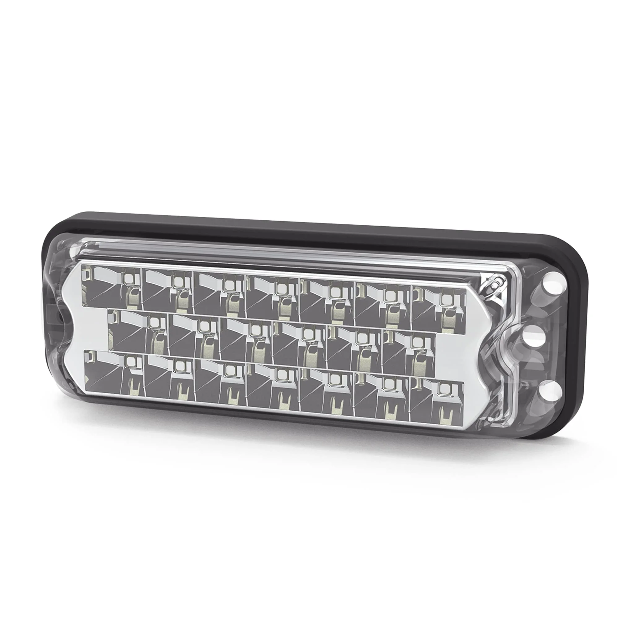 ECCO LED High-Intensity 20 LEDs Directional Amber Surface Mount 0.4 amps 12V 24V Waterproof 7 Flash Patterns Warning Light for Truck off Road car Commercial Vehicles, 5 Year Warranty