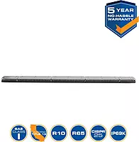 ECCO LED Light Bar 48 Inch Single Row Flood Beam Amber White 99W LED Off Road Lights for Trucks Commercial Vehicles, 5 Year Warranty