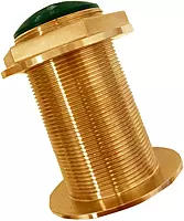 Bronze Low-Profile Thru-Hull Medium-Frequency Chirp Transducer - 600W, 12° Tilt, 80-130kHz